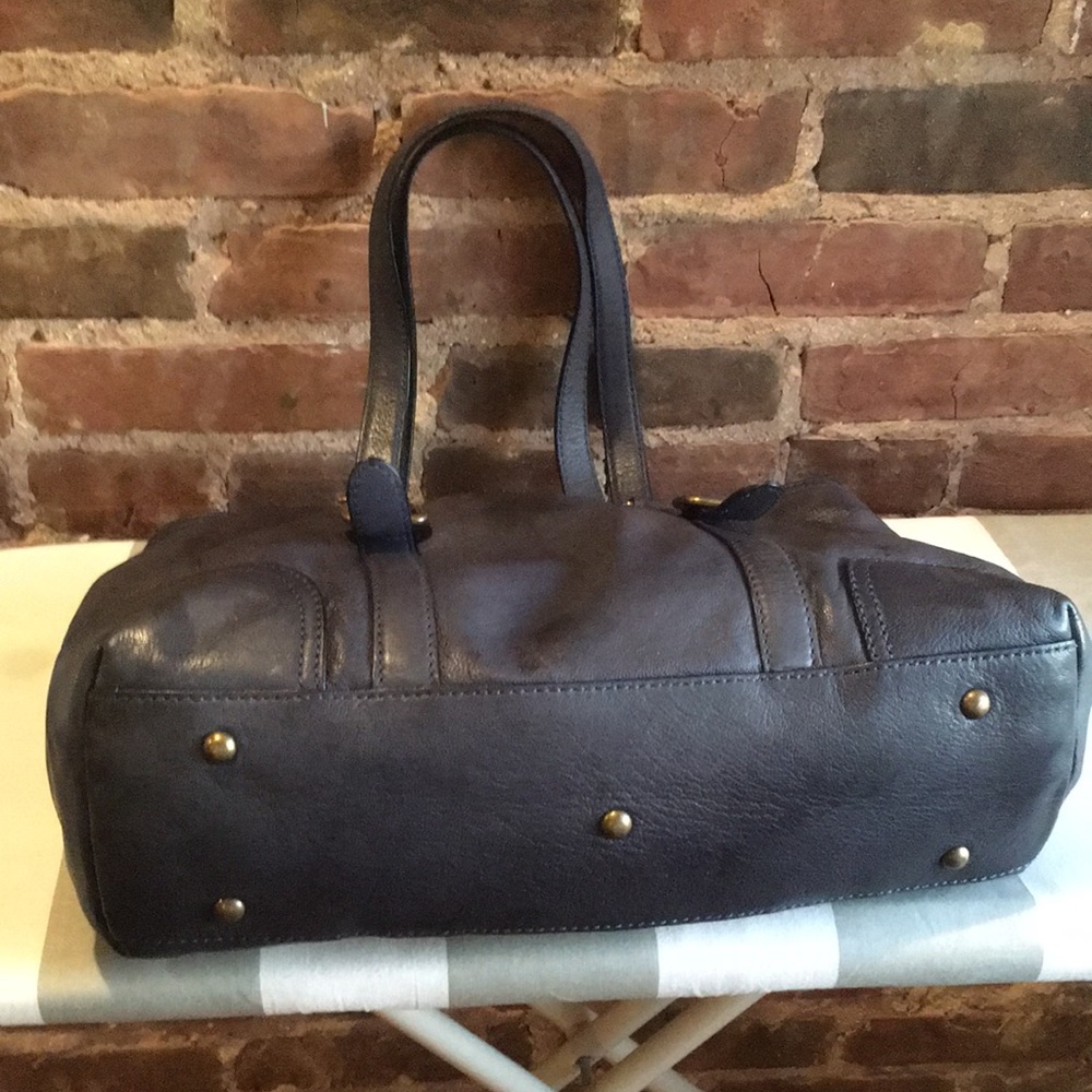 Navy Frye Lily Tote - Picture 2 of 8